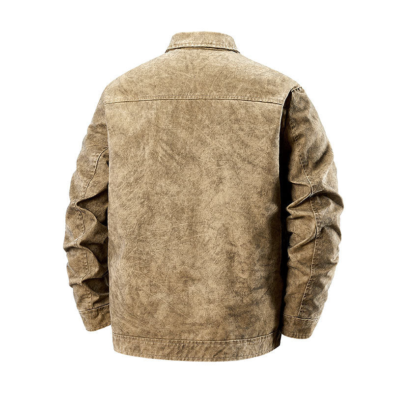 Herren lässige Denimjacke mit praktischen Taschen Echoarchiv