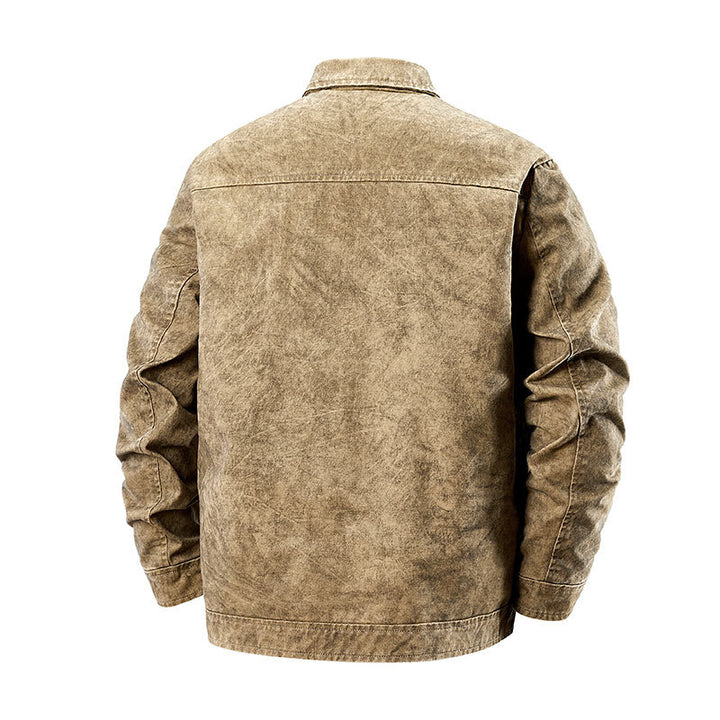 Herren lässige Denimjacke mit praktischen Taschen Echoarchiv