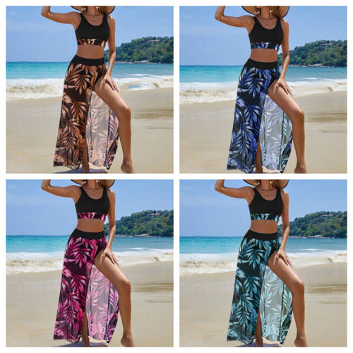 Damen Strandkleid mit modischem Hochschnitt und funktionalem Wickel-Design Echo Archiv
