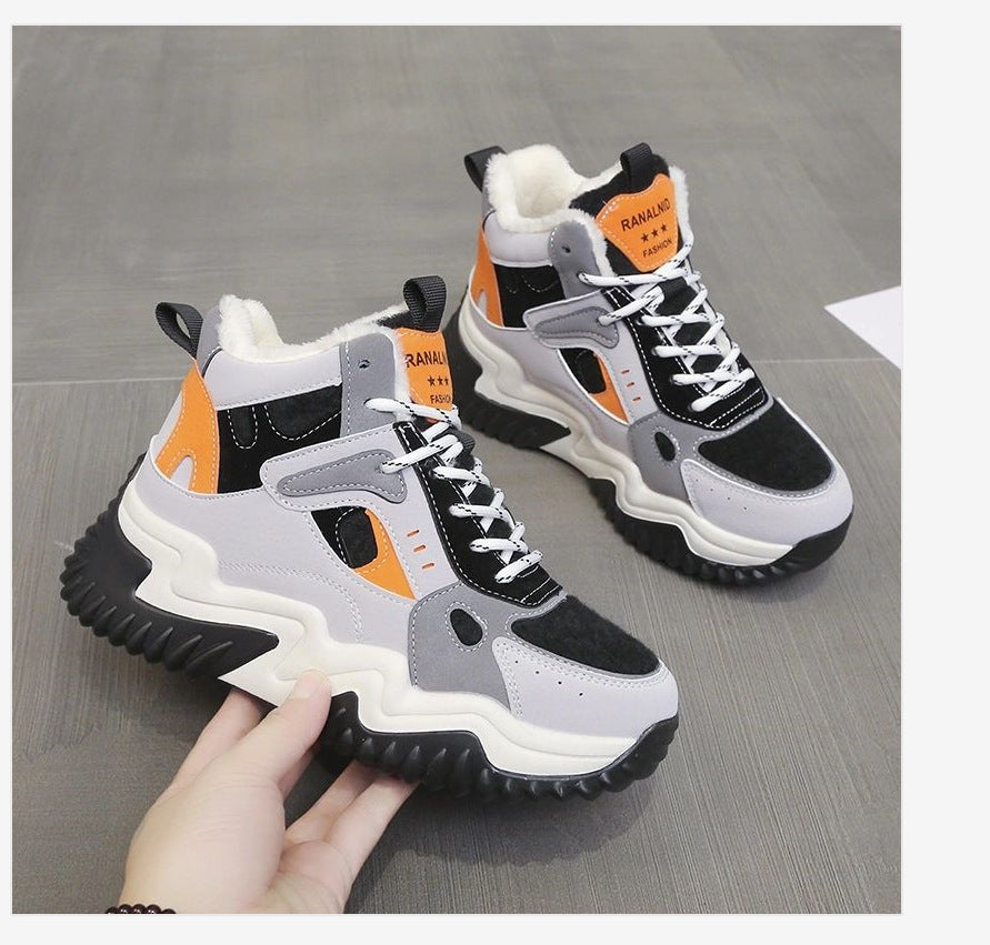 Damen Sportliche High-Top Sneakers mit wärmendem Innenfutter und rutschfester Sohle Echo Archiv