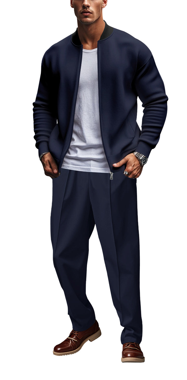 Herren lässiger Bomberjacke und Jogginghose Set Echoarchiv
