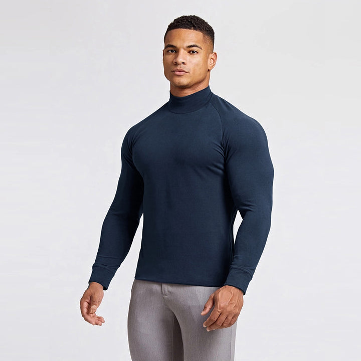 Herren Hochwertiges Funktionsshirt mit Stehkragen und modischer Passform Echoarchiv