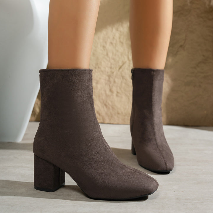 Damen Elegante Hochglanz Overkneestiefel Echo Archiv