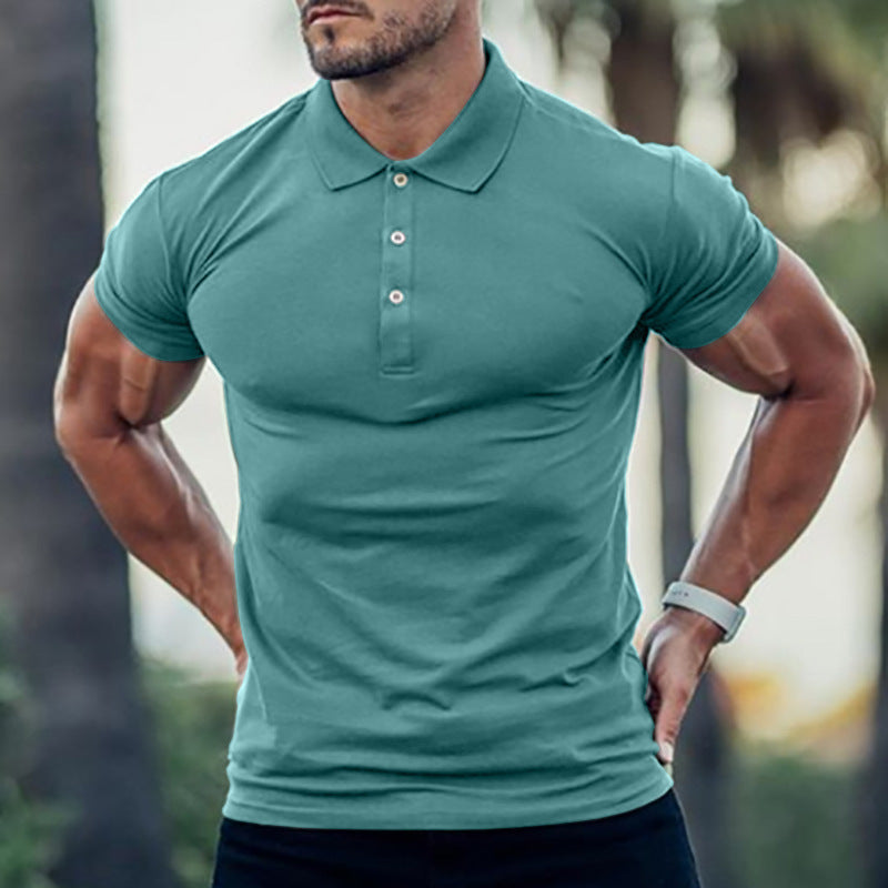 Herren Polo-Shirt mit körperbetontem Schnitt und hochwertiger Pique-Textur Echoarchiv