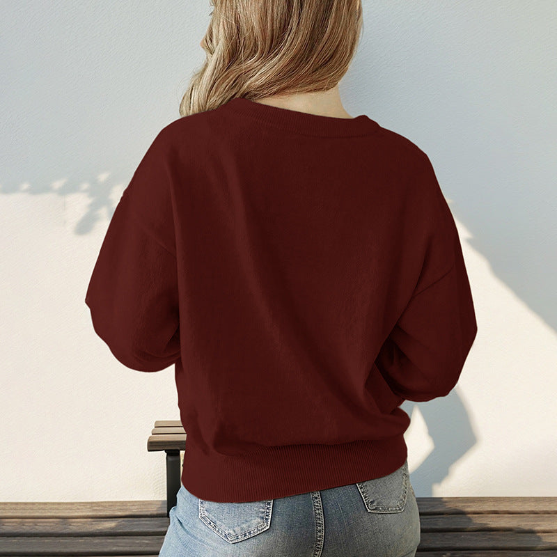 Damen Verspielter Pullover mit Herzmuster Echo Archiv