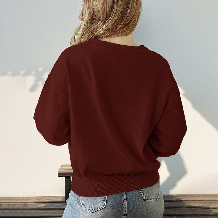 Damen Verspielter Pullover mit Herzmuster Echo Archiv