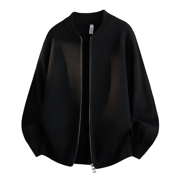 Damen Modische Sweatjacke mit Reißverschluss und Stehkragen – Célinea