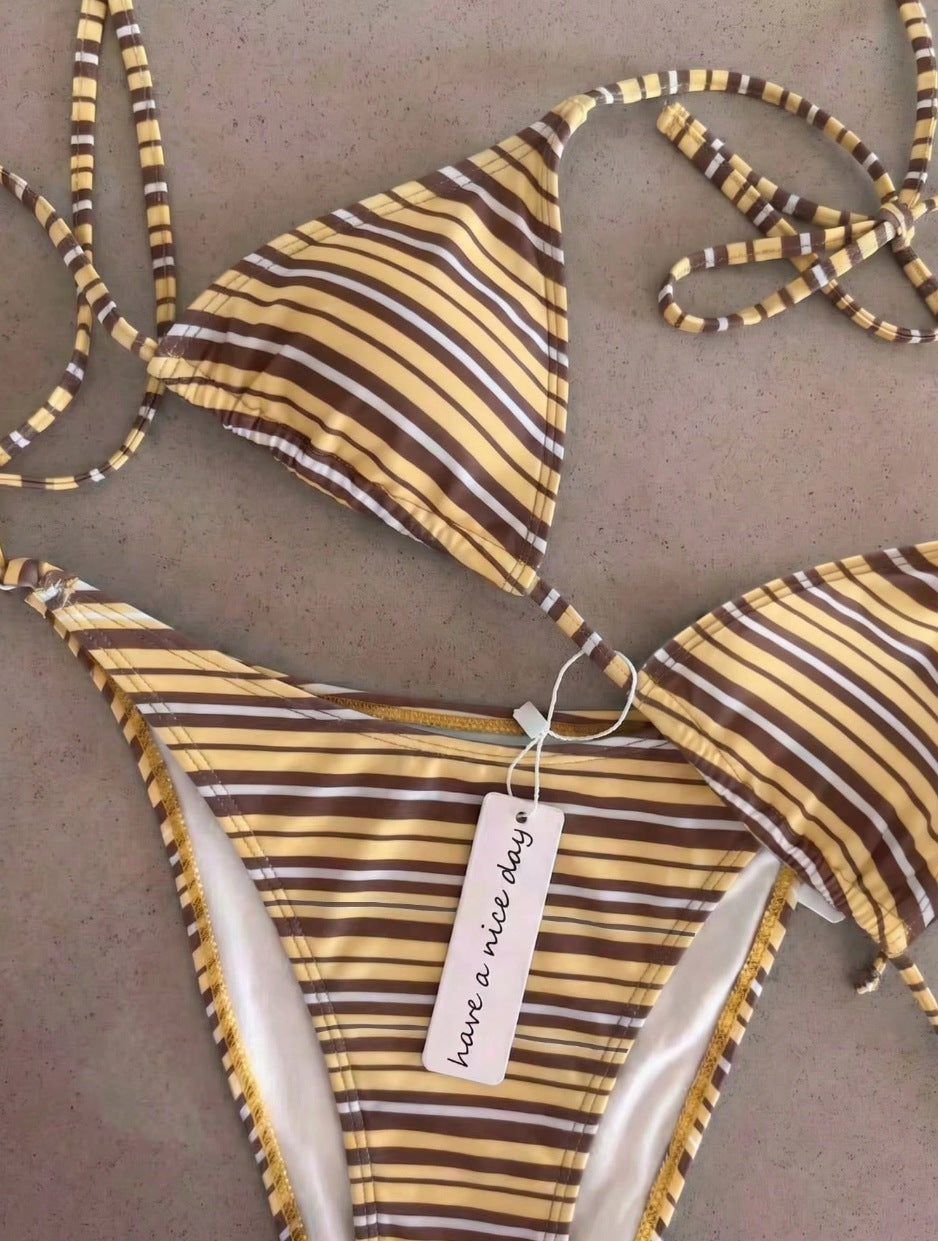 Damen Triangel-Bikini mit klassischem Punktmuster Echo Archiv