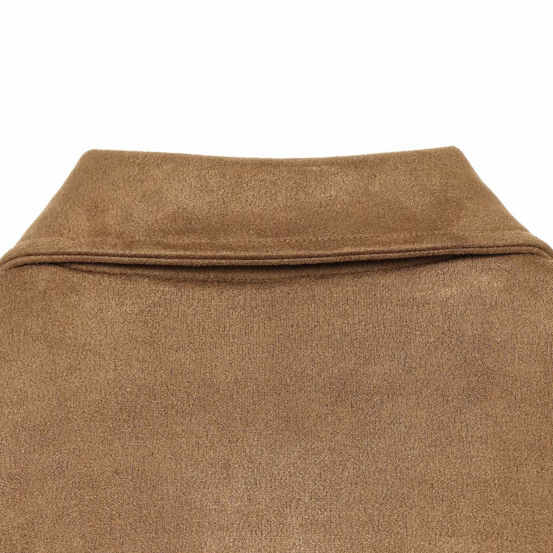 Damen Boxy‑Jacke in Veloursoptik mit aufgesetzten Taschen Echo Archiv