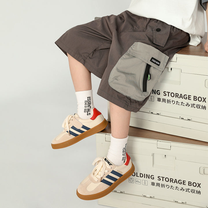 Unisex lässige Capri-Shorts mit funktionalen Taschen Echo Archiv