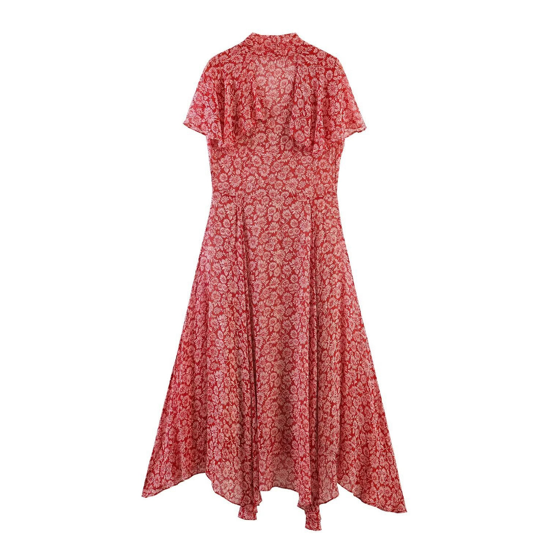 Damen Maxikleid mit floralen Details und femininem Schnitt Echo Archiv