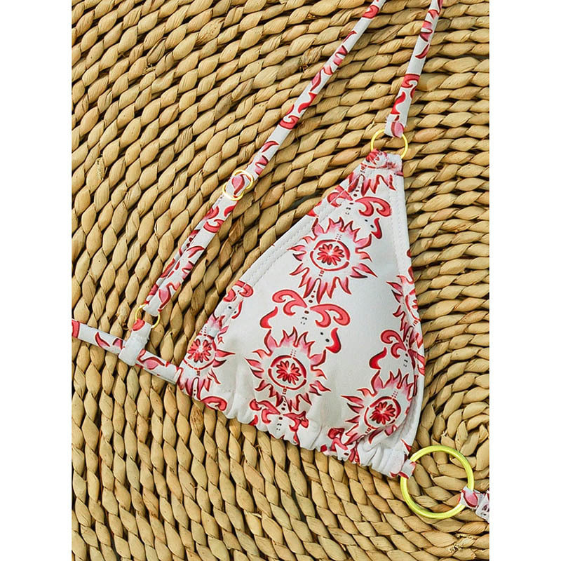 Damen Triangel-Bikini mit goldenen Ringdetails Echo Archiv