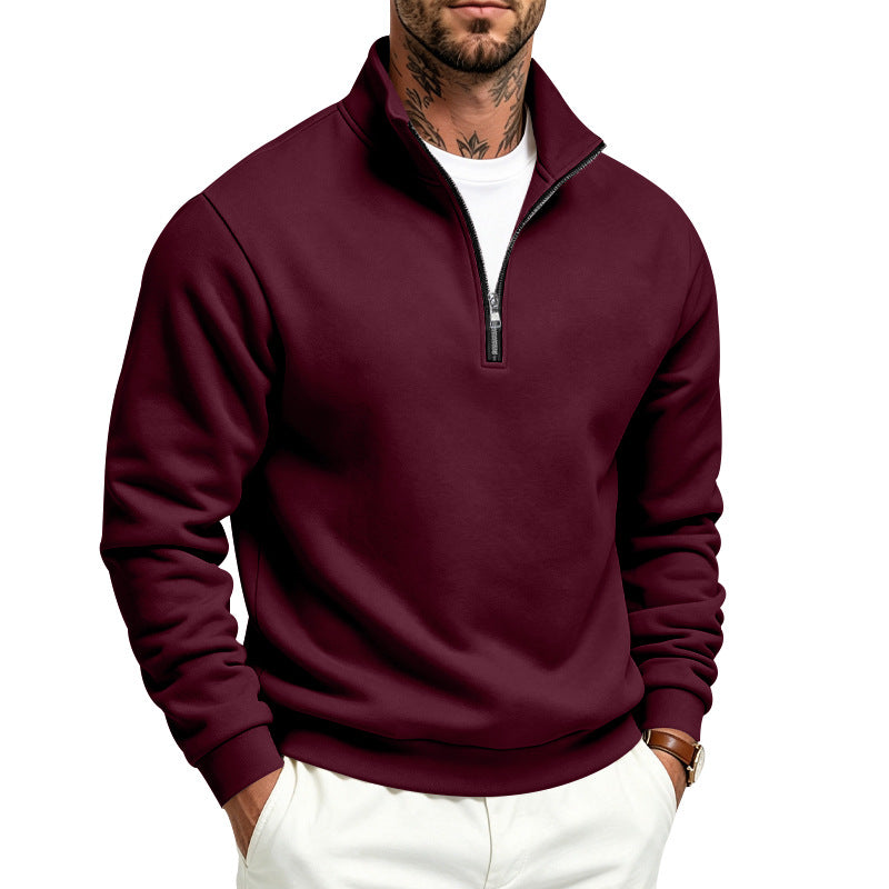 Herren Halbzip-Sweatshirt mit Troyerkragen und weicher Fleece-Innenseite – Norvane