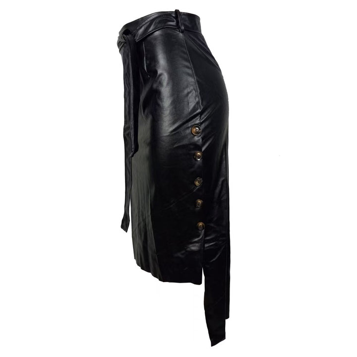 Damen Eleganter Kunstleder Bleistiftrock Echo Archiv