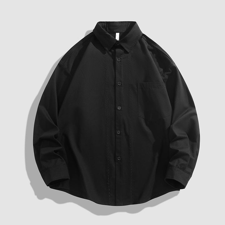 Herren lässiges Overshirt mit praktischen Brusttaschen und bequemer Passform Echoarchiv