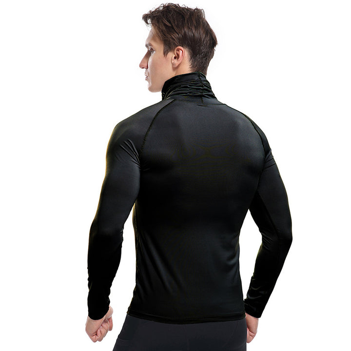 Herren Kompressor Langarmshirt mit Stehkragen Echoarchiv