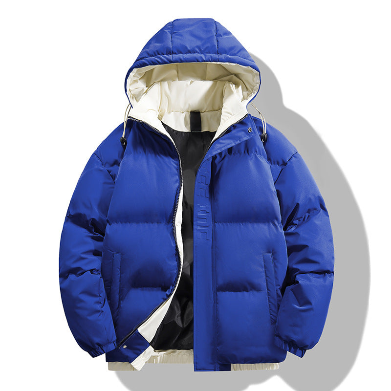 Herren modische gesteppte Winterjacke mit abnehmbarer Kapuze und isolierender Fütterung Echoarchiv