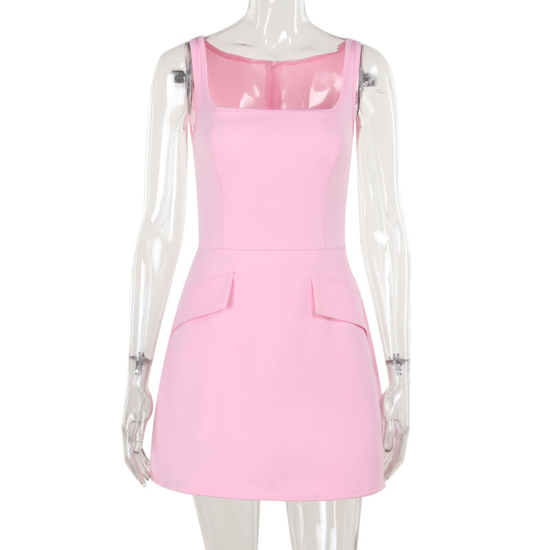 Damen figurbetontes Sommerkleid mit praktischen Taschen Echo Archiv
