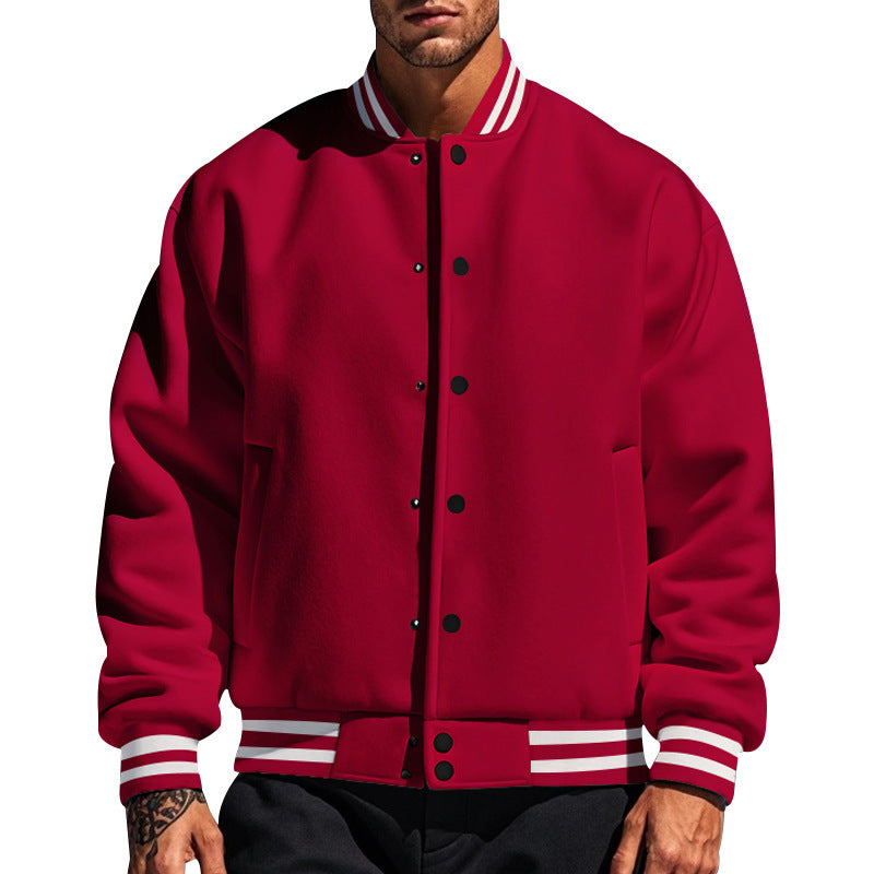 Herren Sportliche Collegejacke mit modischem Kragen Echoarchiv