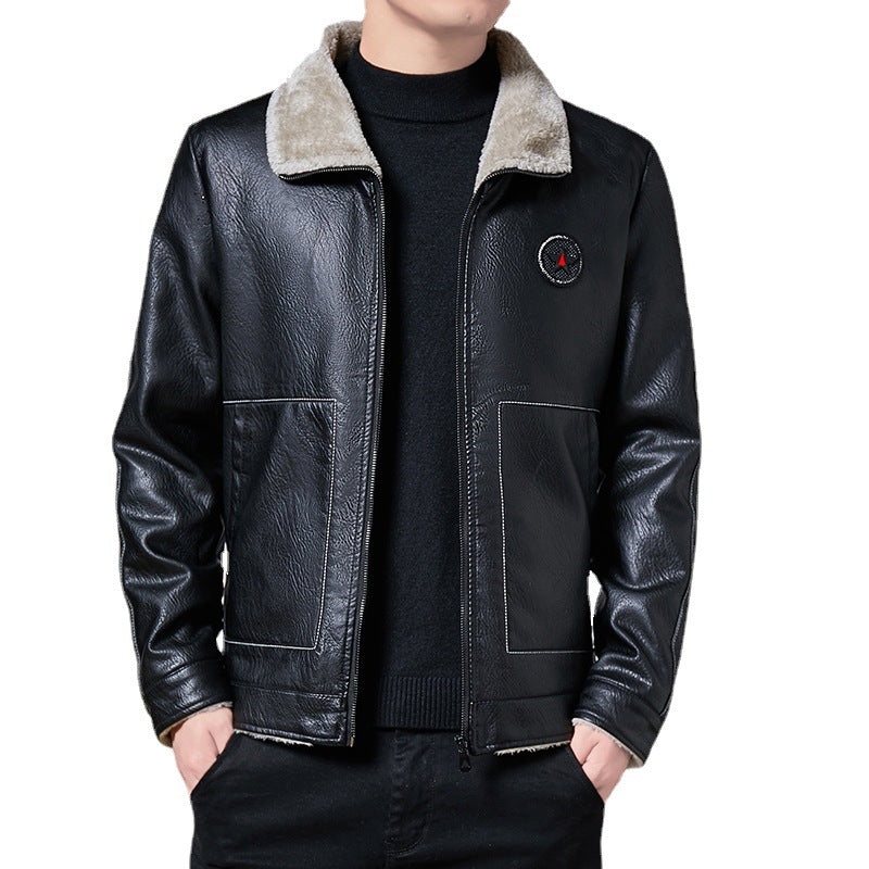 Herren Premium Kunstlederjacke Echoarchiv