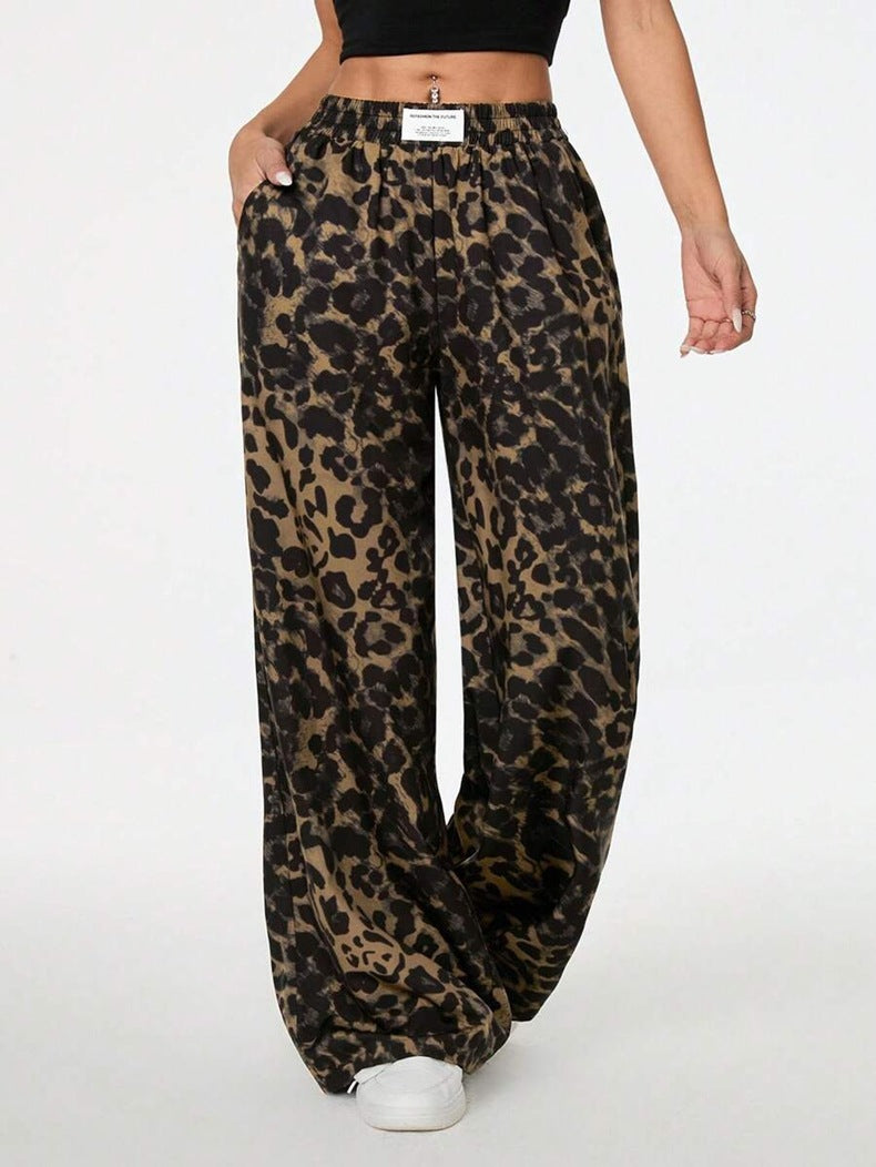 Damen Palazzo-Hose mit schickem Leopardenmuster Echo Archiv