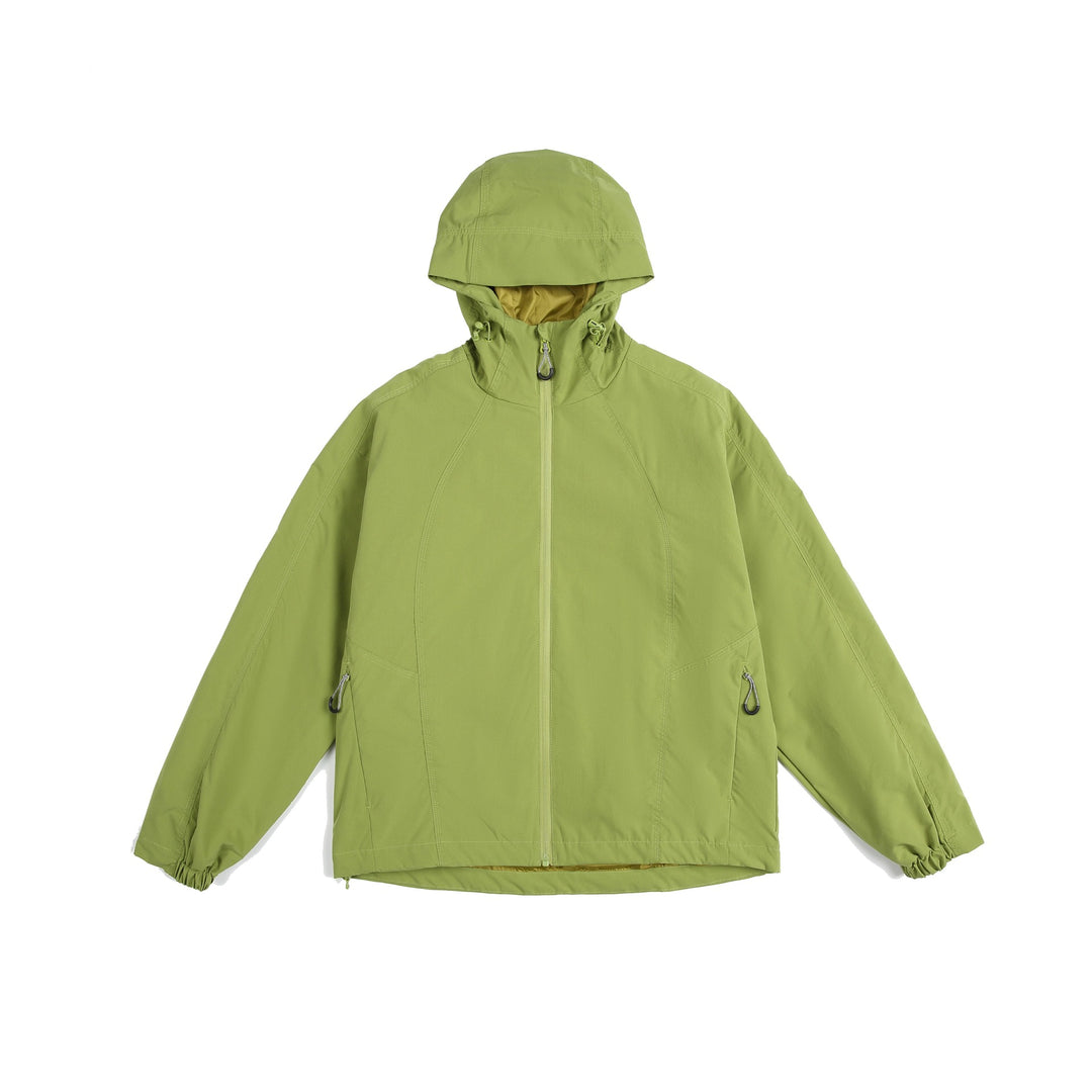 Damen leichte Windjacke mit Kapuze, verstellbarem Saum und wasserabweisender Funktion Echoarchiv