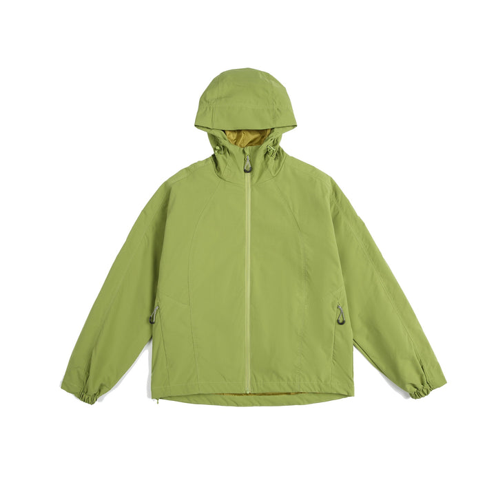 Damen leichte Windjacke mit Kapuze, verstellbarem Saum und wasserabweisender Funktion Echoarchiv