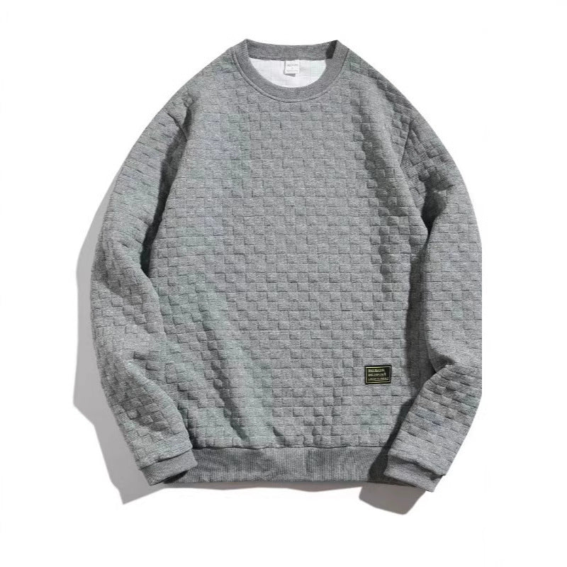 Herren Sweatshirt mit strukturiertem Design und modernem Rundhalsausschnitt Echoarchiv