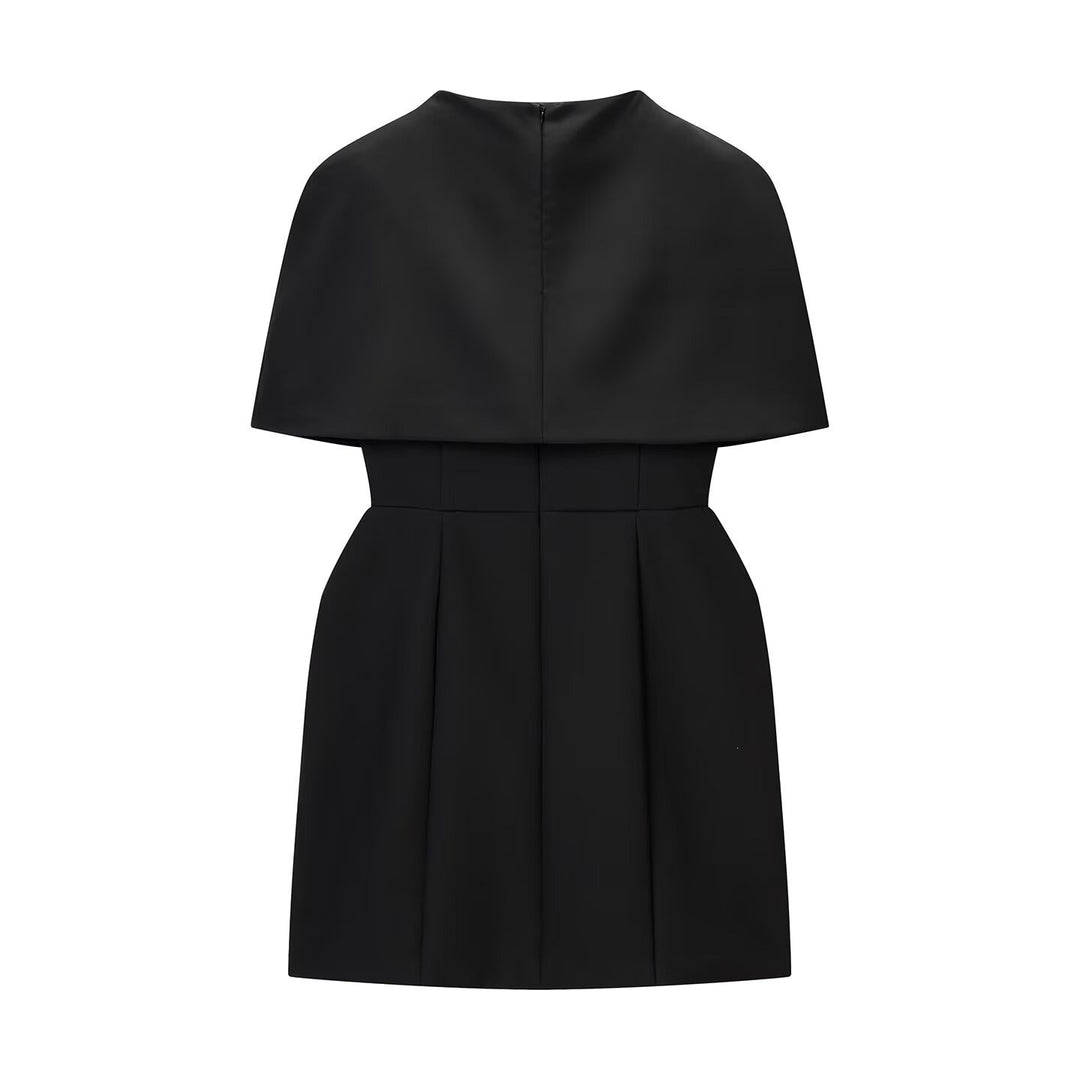 Damen elegantes Hochzeitskleid mit Cape-Ärmeln und tailliertem Schnitt Echo Archiv