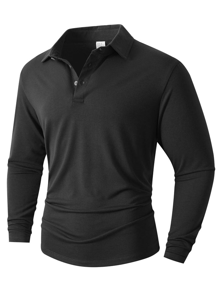 Herren Langarm Poloshirt mit modernem Schnitt Echoarchiv