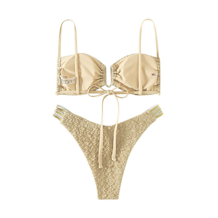 Damen Push-Up-Bikini-Set mit dekorativen Trägern Echo Archiv