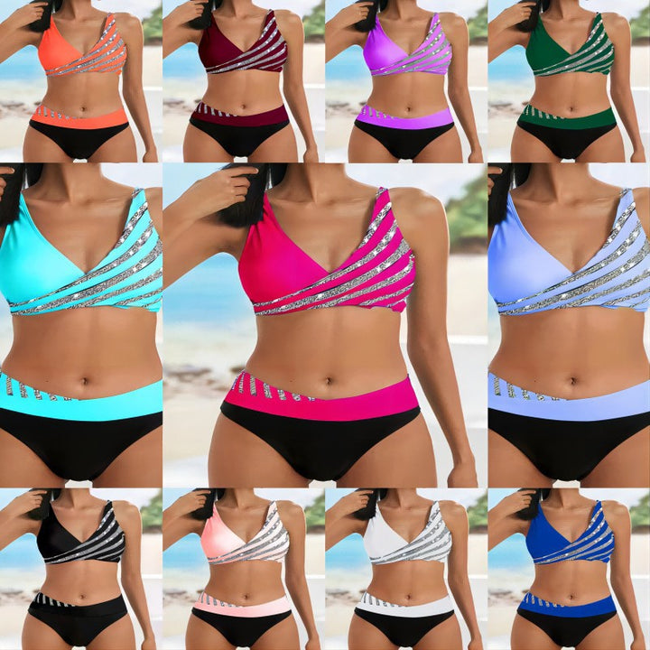 Damen Sportliches Bikini-Set mit trendigem Wickeloberteil Echo Archiv