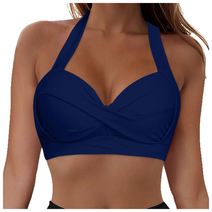 Damen Modisches Bikinioberteil mit Wickeldesign Echo Archiv