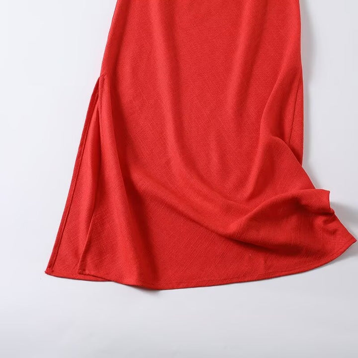 Damen Maxi-Kleid mit verstellbaren Spaghetti-Trägern und schmeichelndem Schnitt Echo Archiv