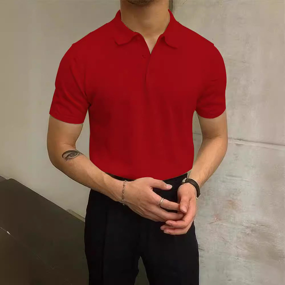 Herren Polo-Shirt aus atmungsaktiver Baumwolle mit elegantem Kragen Echoarchiv