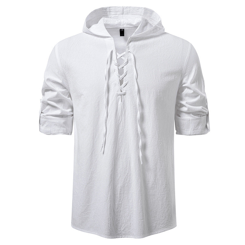 Herren Kapuzentop mit einzigartigem Schnürdesign Echoarchiv