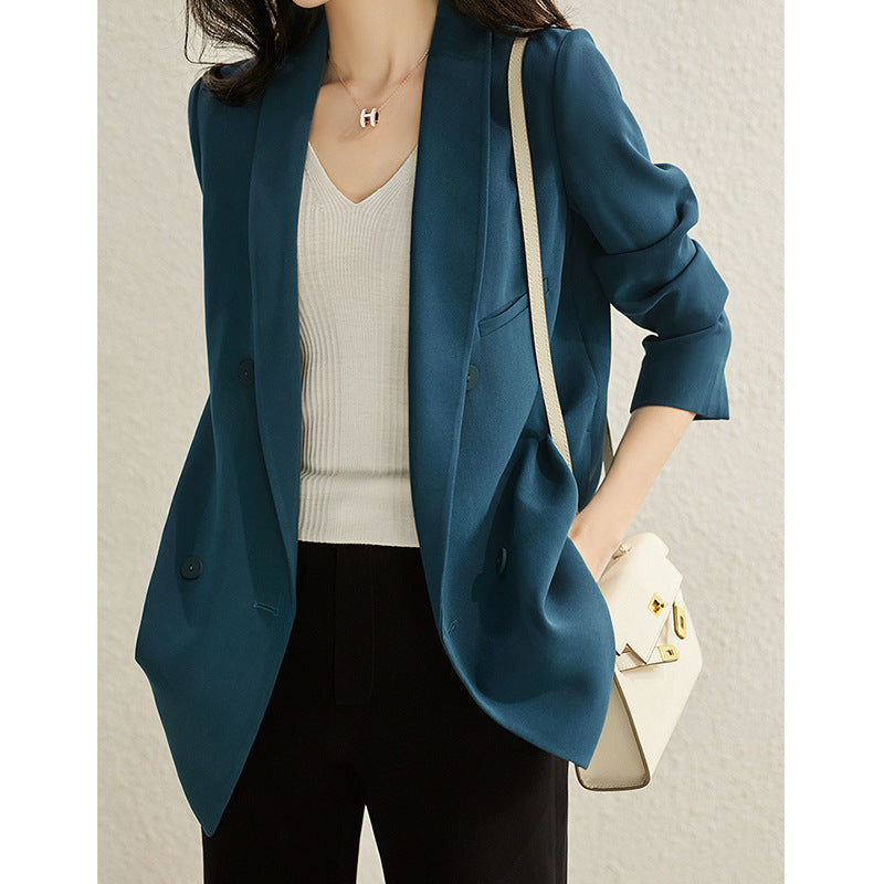 Damen Klassischer Doppeltbreasted Blazer Echoarchiv