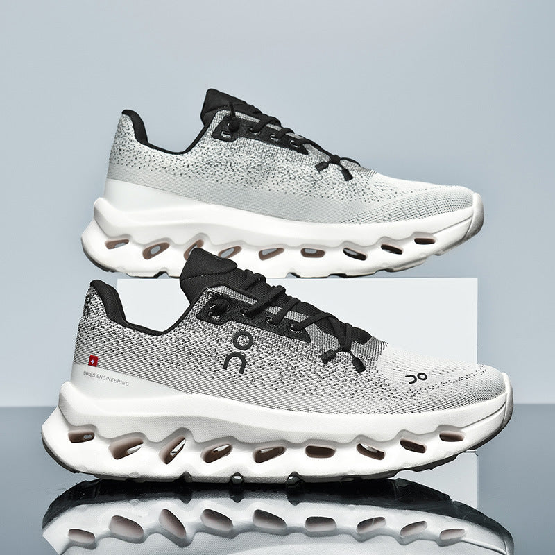 Unisex leichte Performance-Laufschuhe mit Hohlkammer-Zwischensohle und nahtlosem Strickoberteil – Tavélo