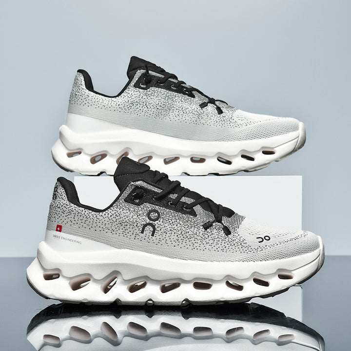 Unisex leichte Performance-Laufschuhe mit Hohlkammer-Zwischensohle und nahtlosem Strickoberteil – Tavélo