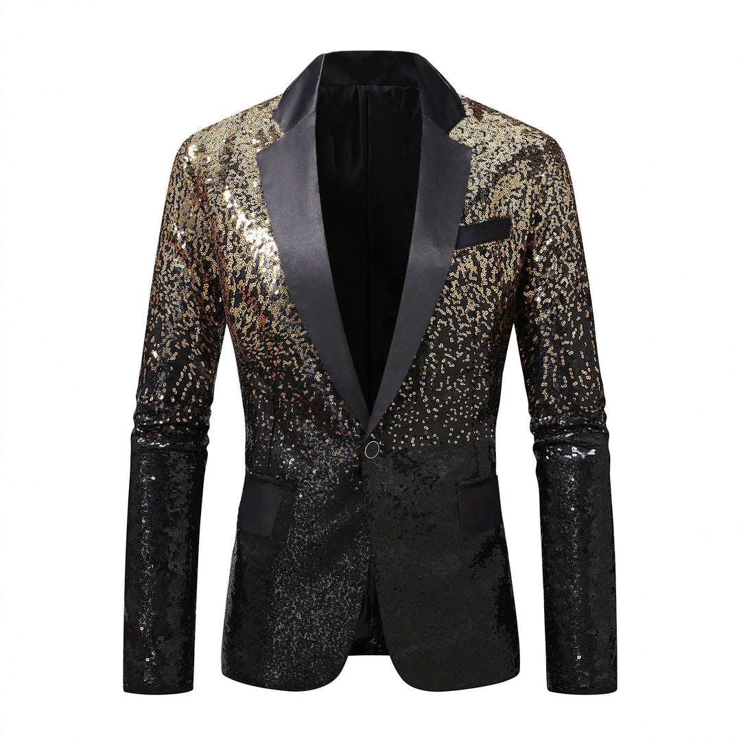 Herren eleganter Paillettenblazer mit luxuriösem Design Echoarchiv
