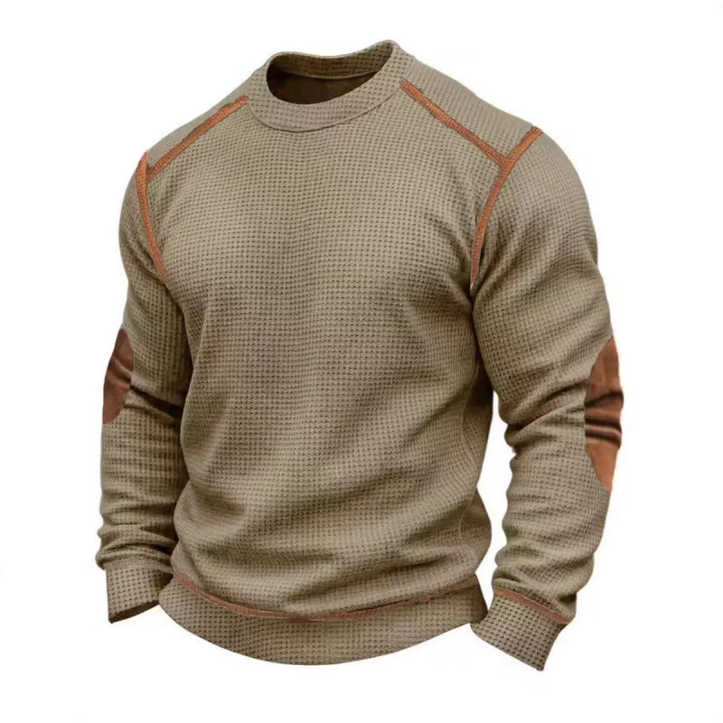 Herren Modischer Langarmpullover mit strukturiertem Design Echoarchiv
