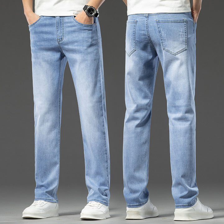 Herren lässige Denim-Jeans mit bequemem Schnitt und tiefen Taschen Echoarchiv