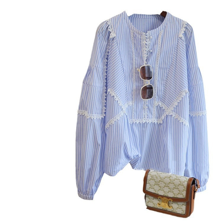 Damen Verspielte Bluse mit Rüschen-Details Echoarchiv