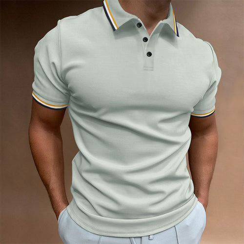 Herren Polohemd mit modischen Kontrastdetails Echoarchiv