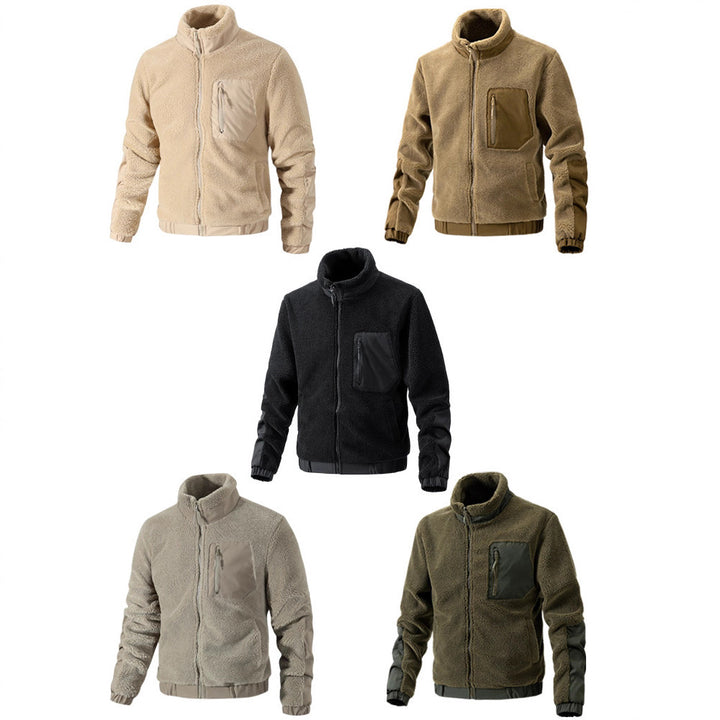 Herren Kuschelige Fleecejacke mit hohem Kragen Echo Archiv