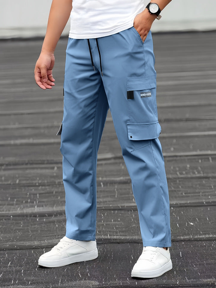 Herren Utility-Cargohose mit Tunnelzugbund, geradem Bein und Mehrfachtaschen Echo Archiv