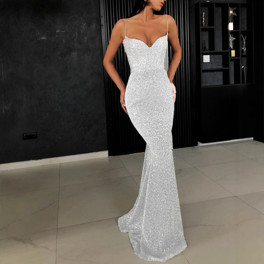 Damen Funkelndes Abendkleid im Sleek-Design Echo Archiv