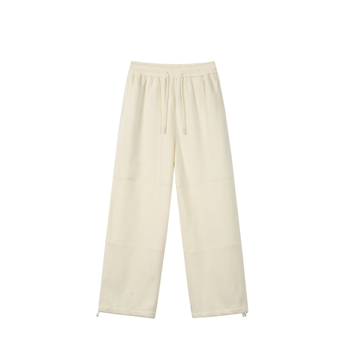 Damen Weite Fleece-Jogginghose mit Tunnelzugbund, Eingrifftaschen und verstellbarem Saum Echoarchiv