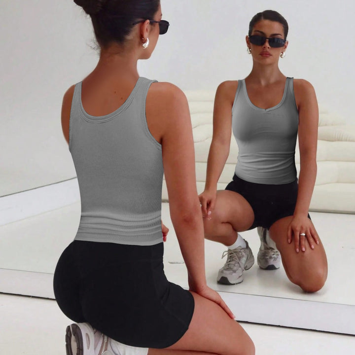 Damen figurbetontes V-Ausschnitt Tanktop Set Echo Archiv