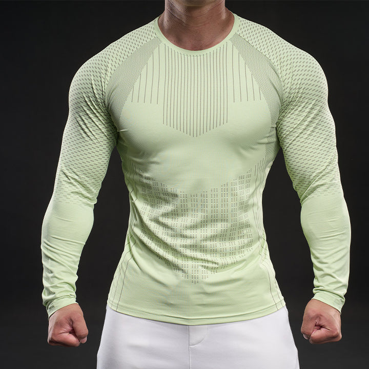 Herren langärmeliges Funktionsshirt mit atmungsaktiver Mesh-Technologie Echoarchiv